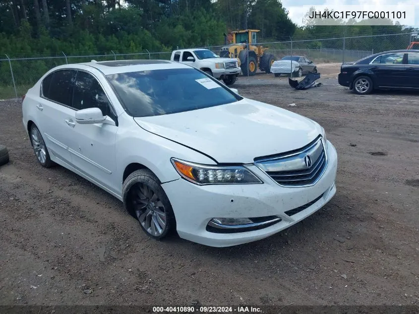 2015 Acura Rlx VIN: JH4KC1F97FC001101 Lot: 40410890