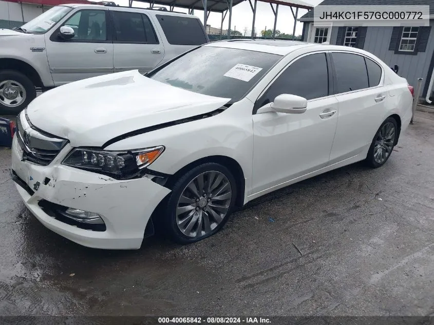 JH4KC1F57GC000772 2016 Acura Rlx Technology Package