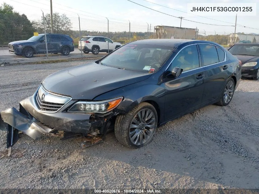 2016 Acura Rlx Technology Package VIN: JH4KC1F53GC001255 Lot: 40520676