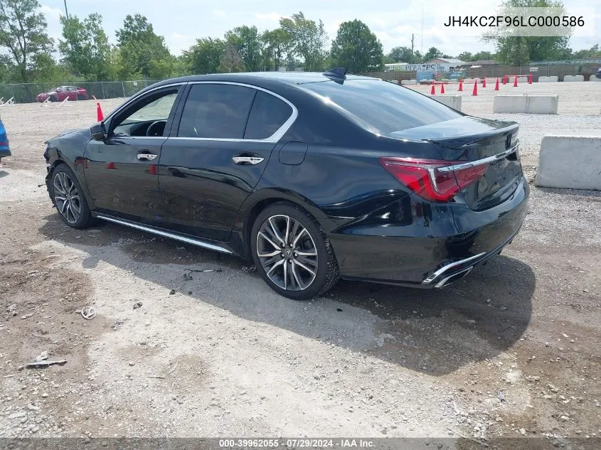 2020 Acura Rlx Sport Hybrid Advance Package VIN: JH4KC2F96LC000586 Lot: 39962055