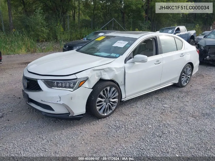 JH4KC1F51LC000034 2020 Acura Rlx Technology Package