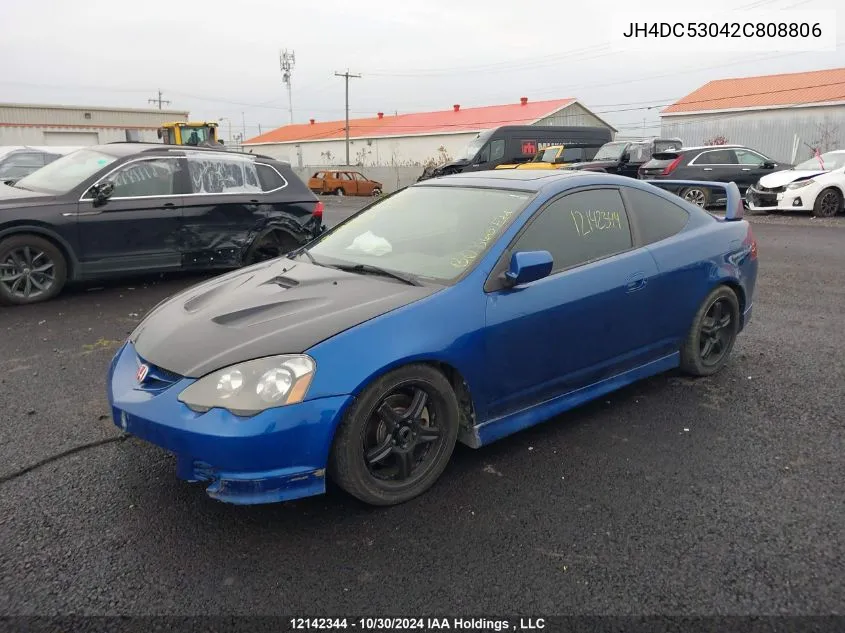 2002 Acura Rsx VIN: JH4DC53042C808806 Lot: 12142344