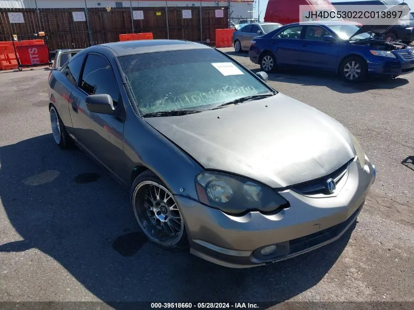 2002 Acura Rsx Type S VIN: JH4DC53022C013897 Lot: 39518660