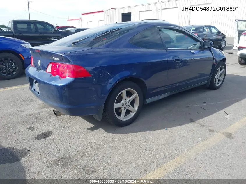 JH4DC54892C018891 2002 Acura Rsx