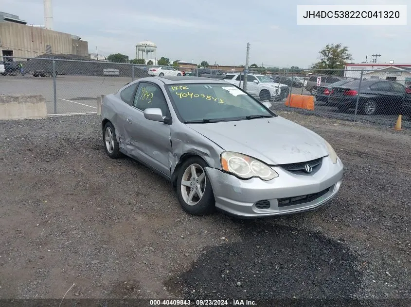 2002 Acura Rsx VIN: JH4DC53822C041320 Lot: 40409843