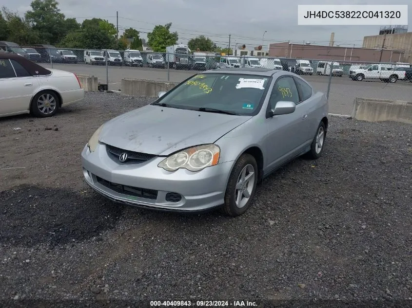 2002 Acura Rsx VIN: JH4DC53822C041320 Lot: 40409843