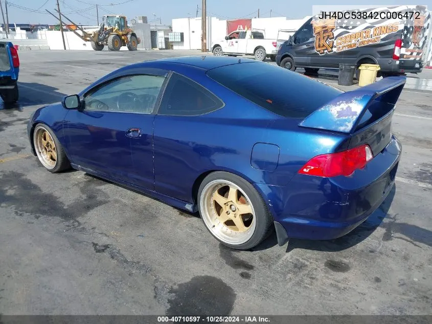 JH4DC53842C006472 2002 Acura Rsx