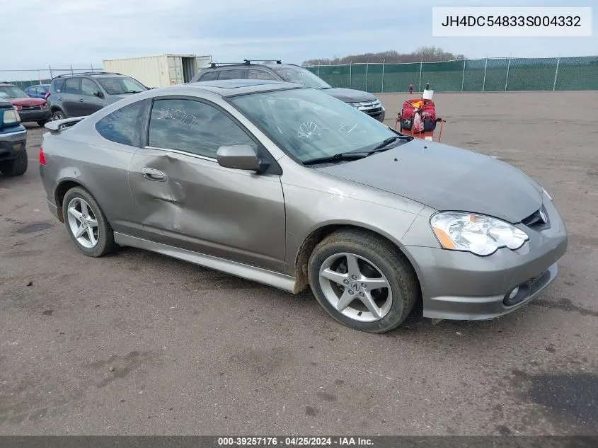 JH4DC54833S004332 2003 Acura Rsx