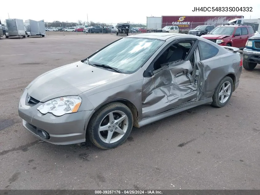 JH4DC54833S004332 2003 Acura Rsx