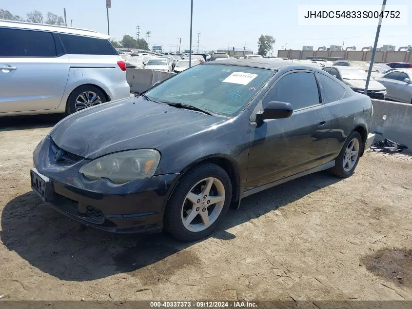 JH4DC54833S004752 2003 Acura Rsx