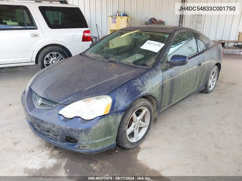 JH4DC54833C001750 2003 Acura Rsx