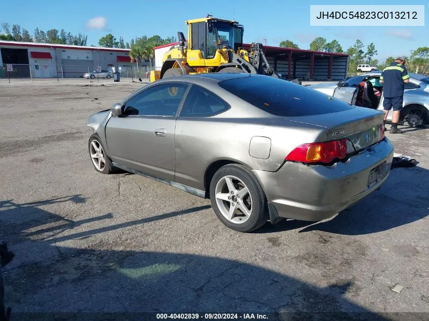 2003 Acura Rsx VIN: JH4DC54823C013212 Lot: 40402839