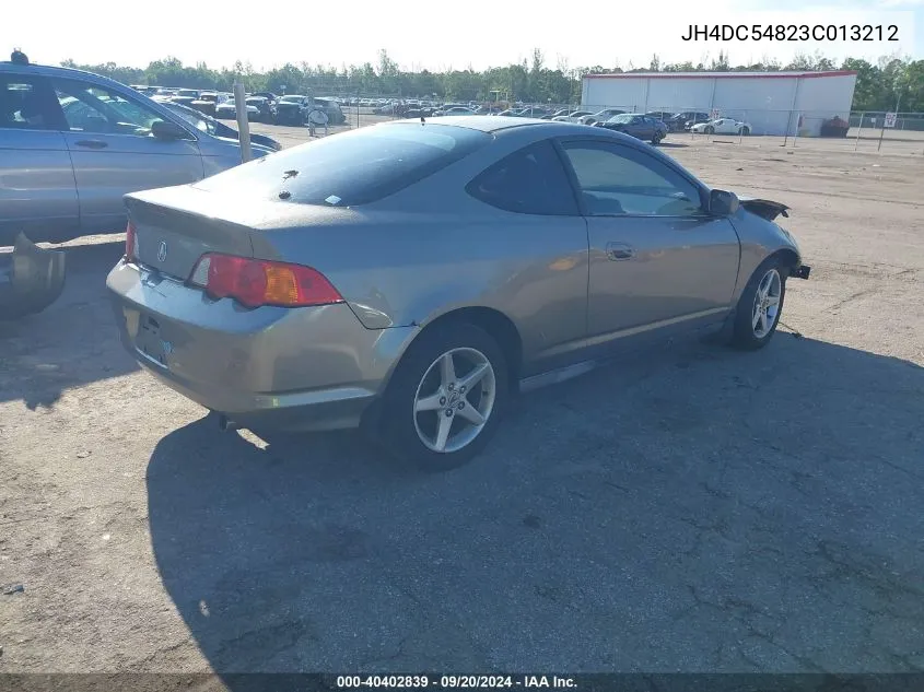 2003 Acura Rsx VIN: JH4DC54823C013212 Lot: 40402839