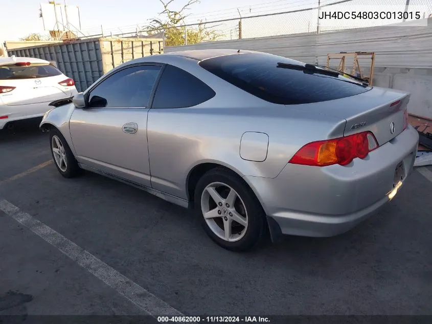 2003 Acura Rsx VIN: JH4DC54803C013015 Lot: 40862000