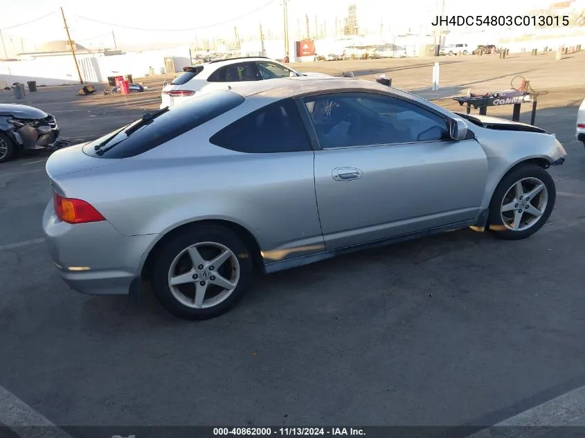 2003 Acura Rsx VIN: JH4DC54803C013015 Lot: 40862000