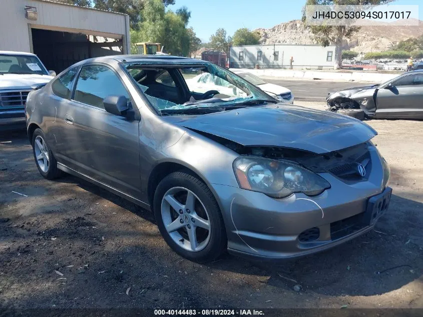 2004 Acura Rsx Type S VIN: JH4DC53094S017017 Lot: 40144483