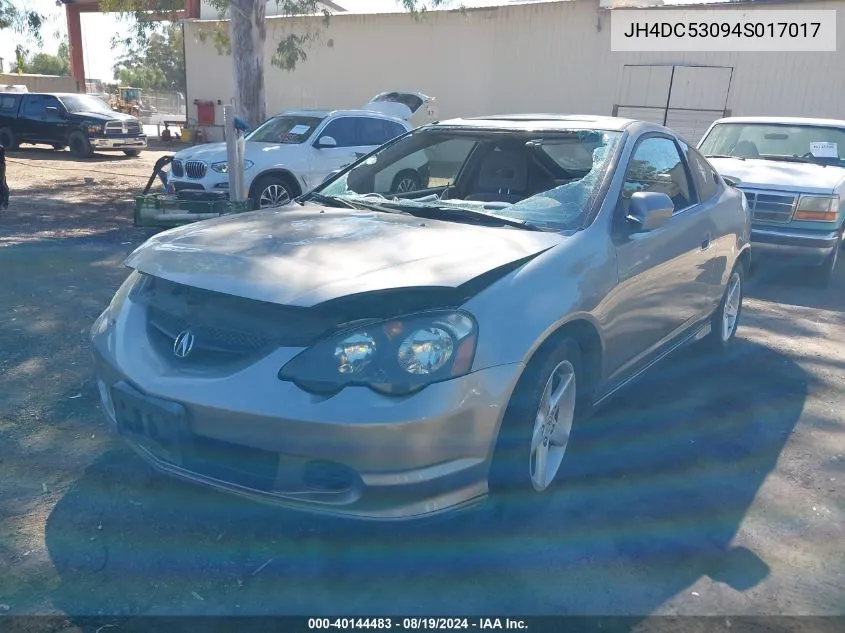 2004 Acura Rsx Type S VIN: JH4DC53094S017017 Lot: 40144483