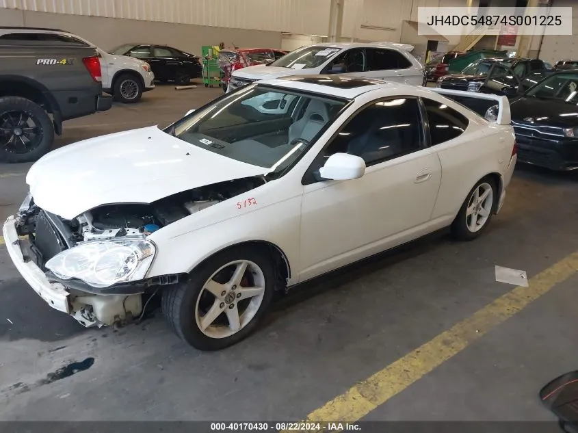 2004 Acura Rsx VIN: JH4DC54874S001225 Lot: 40170430