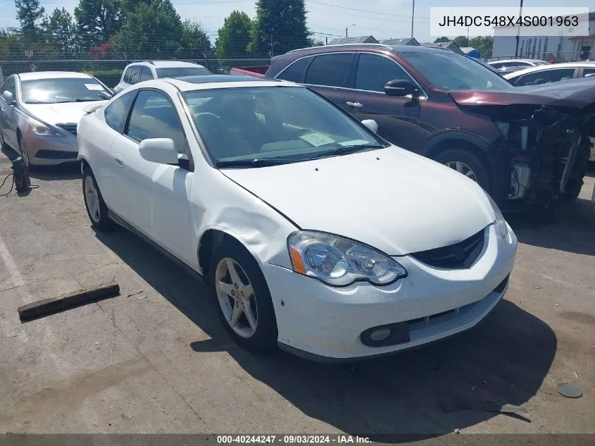 2004 Acura Rsx VIN: JH4DC548X4S001963 Lot: 40244247