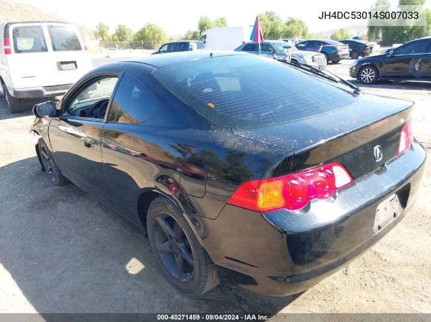 JH4DC53014S007033 2004 Acura Rsx Type S