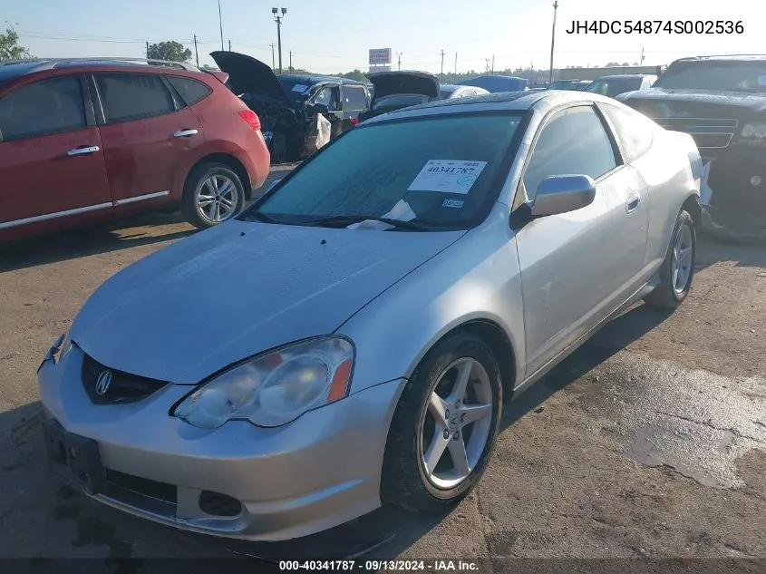 2004 Acura Rsx VIN: JH4DC54874S002536 Lot: 40341787