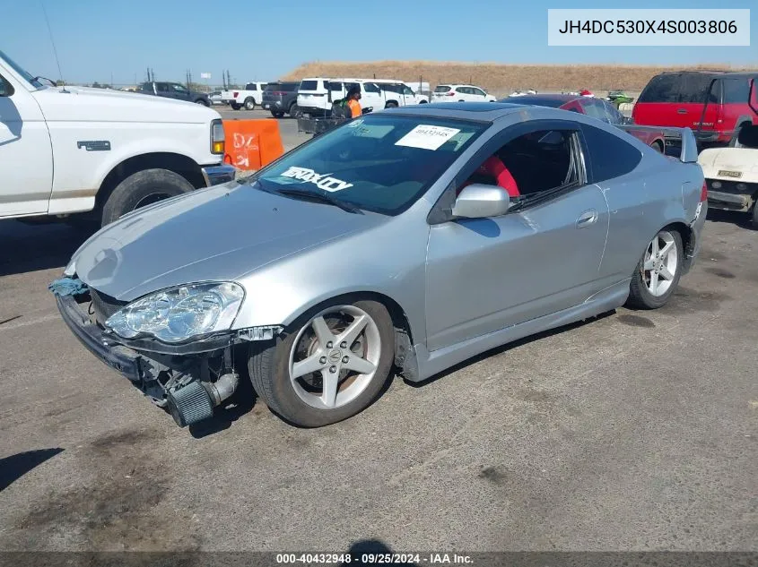 2004 Acura Rsx Type S VIN: JH4DC530X4S003806 Lot: 40432948