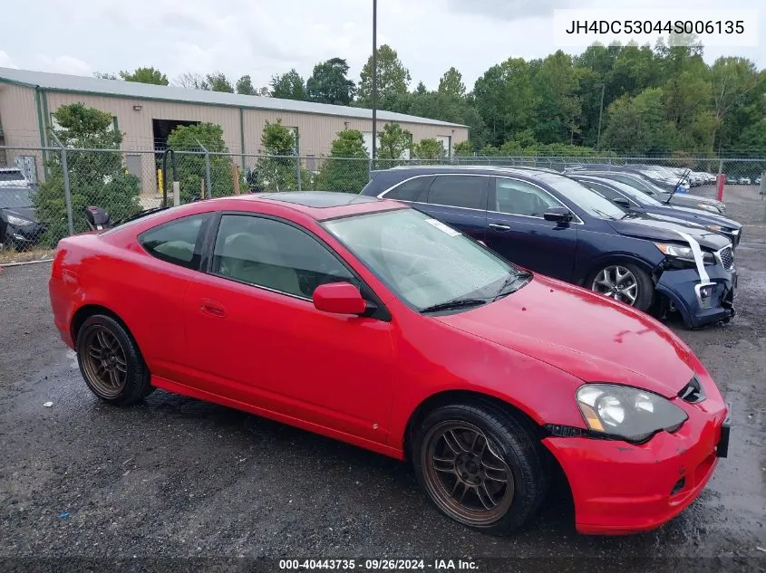 2004 Acura Rsx Type-S VIN: JH4DC53044S006135 Lot: 40443735