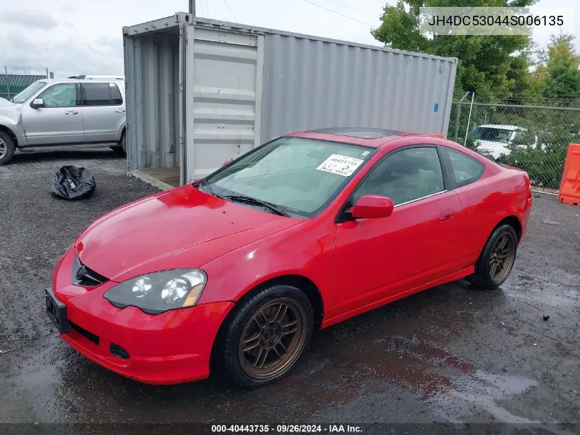 2004 Acura Rsx Type-S VIN: JH4DC53044S006135 Lot: 40443735