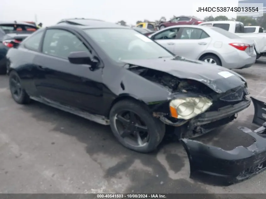 2004 Acura Rsx VIN: JH4DC53874S013554 Lot: 40541503