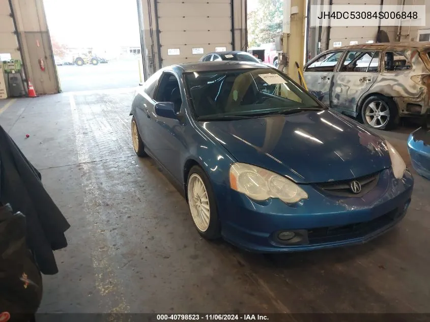 2004 Acura Rsx Type S VIN: JH4DC53084S006848 Lot: 40798523