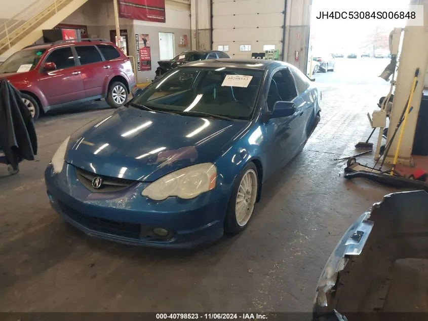 2004 Acura Rsx Type S VIN: JH4DC53084S006848 Lot: 40798523