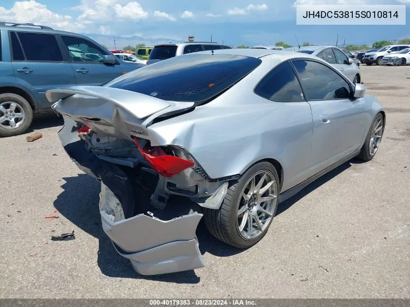 2005 Acura Rsx VIN: JH4DC53815S010814 Lot: 40179383