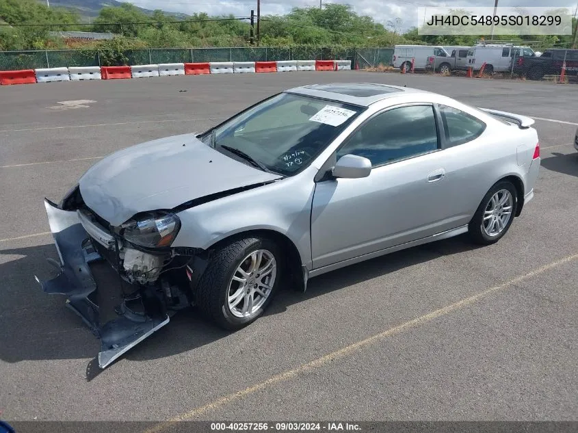 2005 Acura Rsx VIN: JH4DC54895S018299 Lot: 40257256