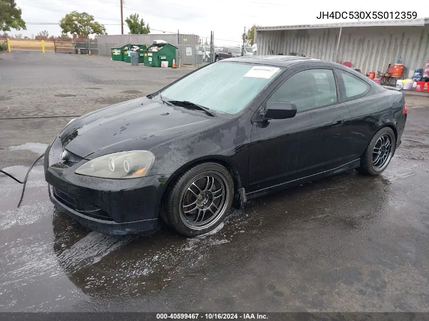 2005 Acura Rsx Type S VIN: JH4DC530X5S012359 Lot: 40599467