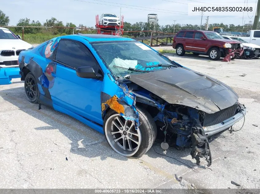 2005 Acura Rsx VIN: JH4DC54835S002468 Lot: 40605723