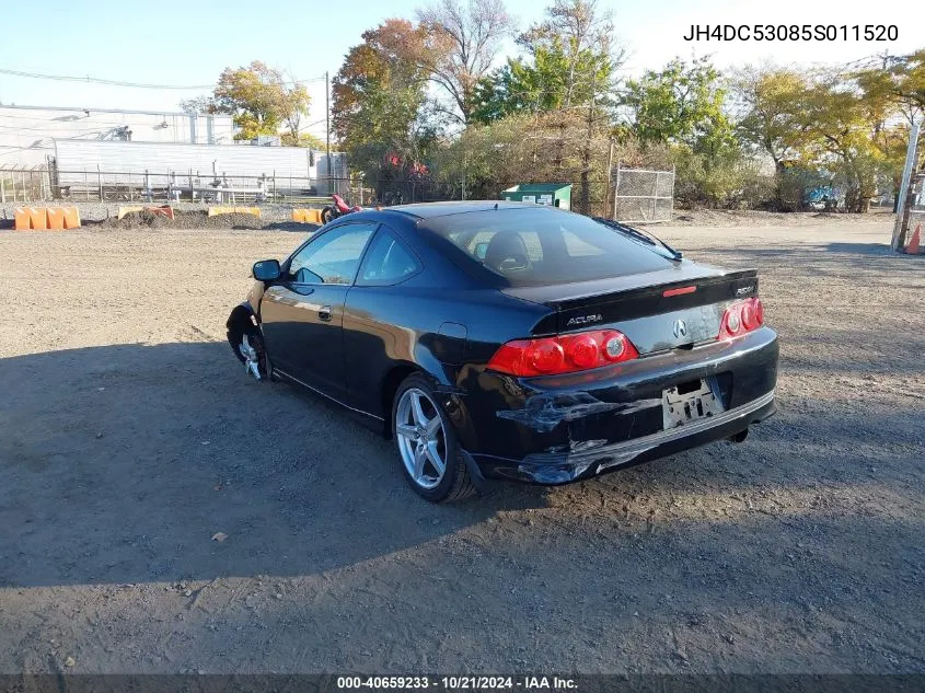 2005 Acura Rsx Type S VIN: JH4DC53085S011520 Lot: 40659233