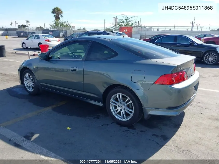 2005 Acura Rsx VIN: JH4DC54895S011868 Lot: 40777304