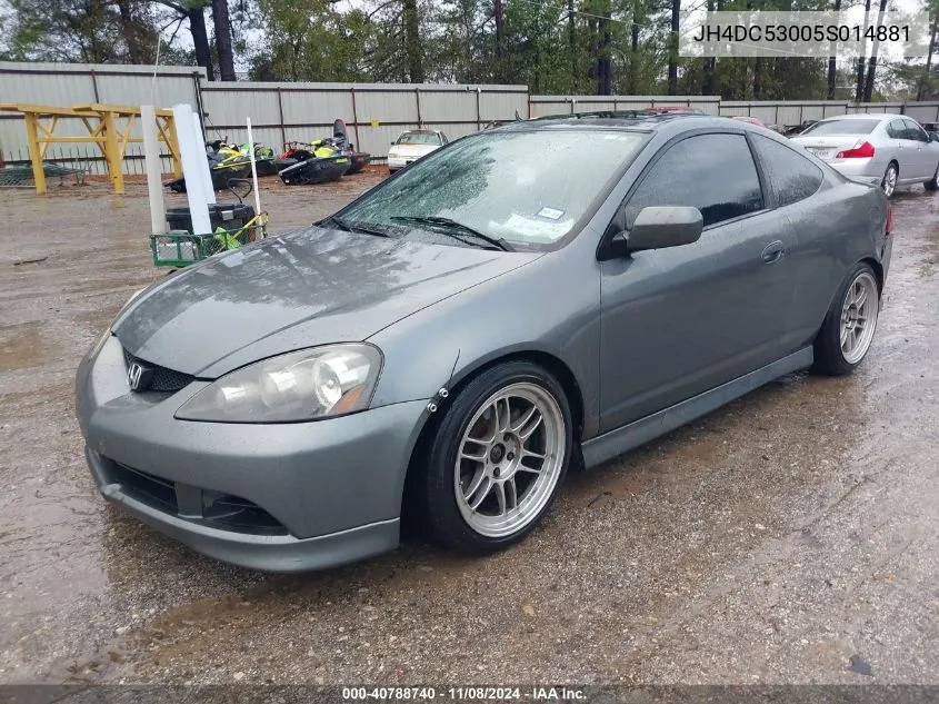 2005 Acura Rsx Type S VIN: JH4DC53005S014881 Lot: 40788740