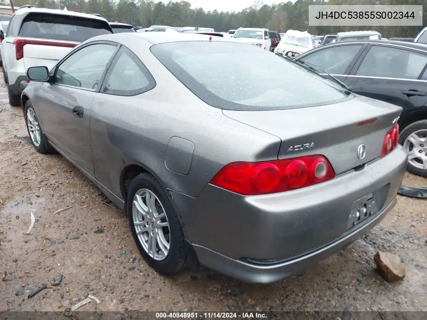 JH4DC53855S002344 2005 Acura Rsx