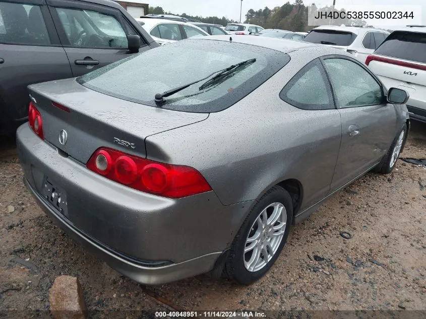 JH4DC53855S002344 2005 Acura Rsx