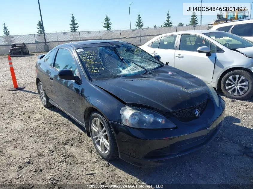 2006 Acura Rsx VIN: JH4DC54846S801497 Lot: 12093303