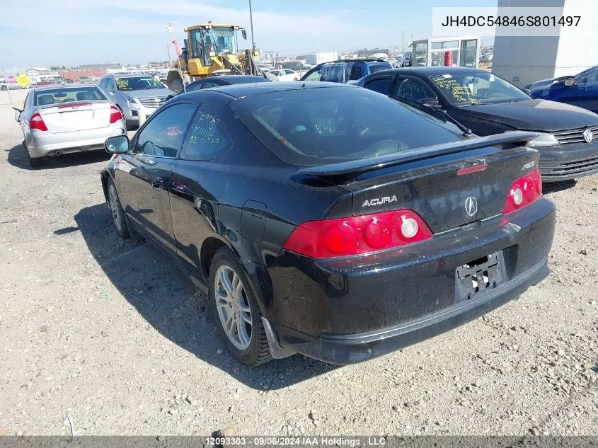 2006 Acura Rsx VIN: JH4DC54846S801497 Lot: 12093303