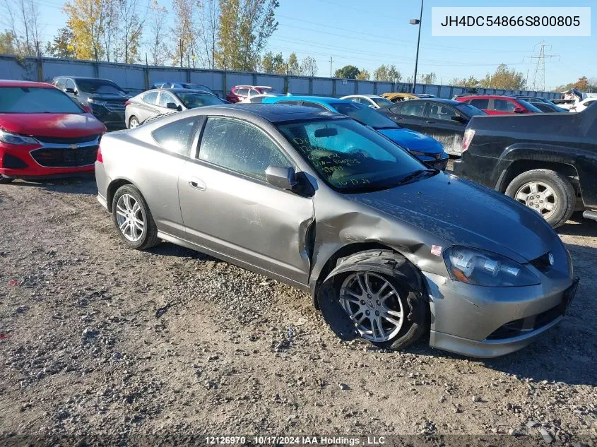 2006 Acura Rsx VIN: JH4DC54866S800805 Lot: 12126970