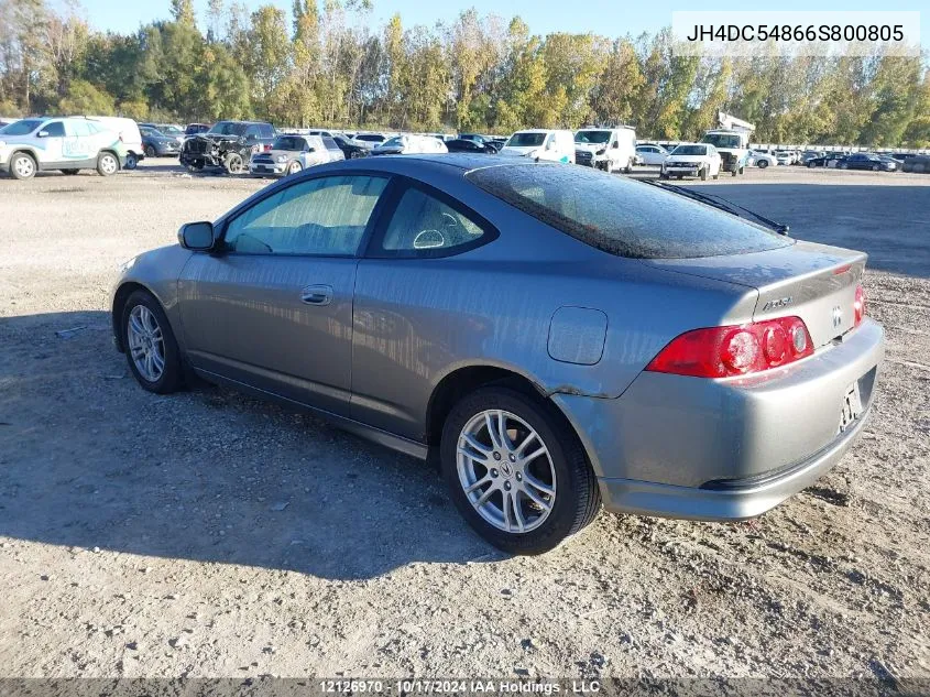 2006 Acura Rsx VIN: JH4DC54866S800805 Lot: 12126970