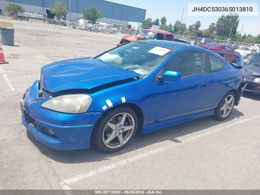 2006 Acura Rsx Type S VIN: JH4DC53036S013810 Lot: 39710000