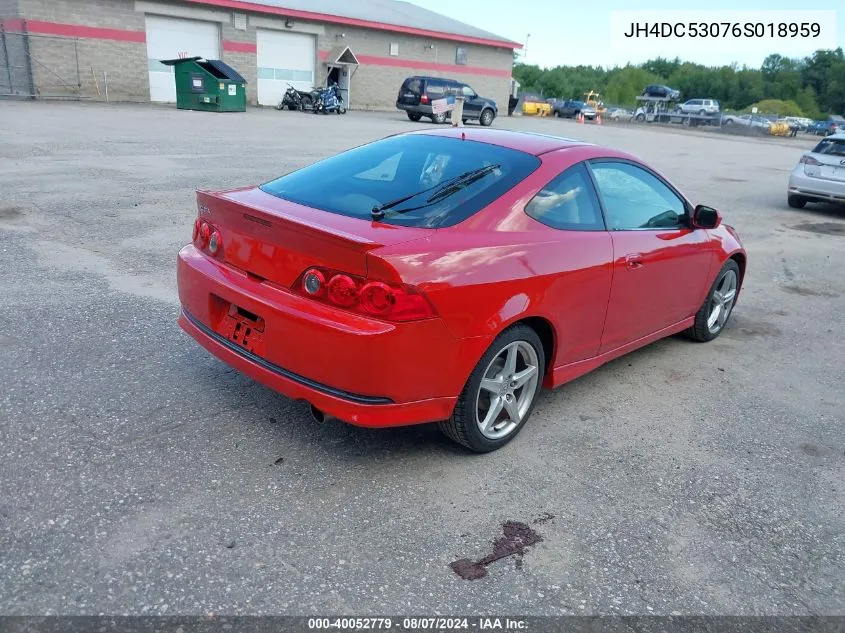 JH4DC53076S018959 2006 Acura Rsx Type-S