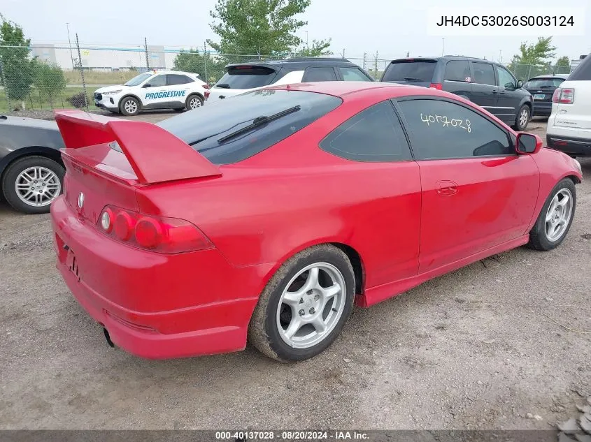 JH4DC53026S003124 2006 Acura Rsx Type-S