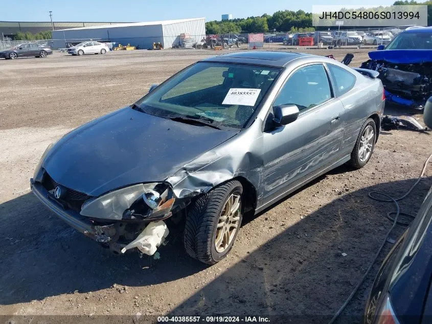 2006 Acura Rsx VIN: JH4DC54806S013994 Lot: 40385557