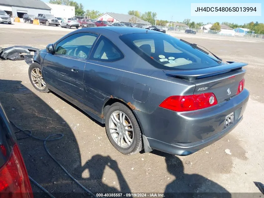 2006 Acura Rsx VIN: JH4DC54806S013994 Lot: 40385557