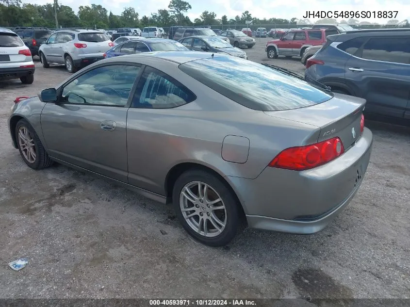 2006 Acura Rsx VIN: JH4DC54896S018837 Lot: 40593971